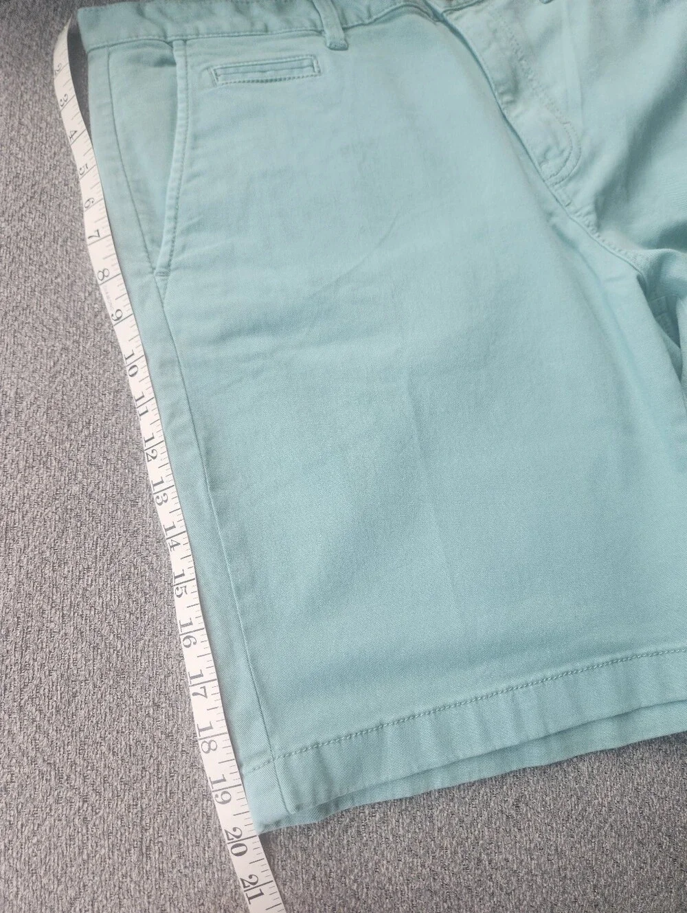 New 14th & Union Men's Light Mint Chino Shorts 36W Slim‎ Fit